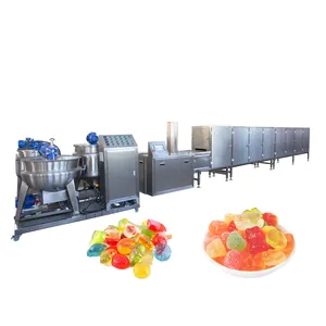 Equipamento comercial de produção de doces de goma gelatinosa para fabricação de doces