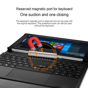 Étui pour tablette professionnelle JUNCHI 2026 pour 13 pouces avec support multi-angles, <span class=keywords><strong>base</strong></span> antidérapante, matériau PU PC, housse de protection - Product Image 6