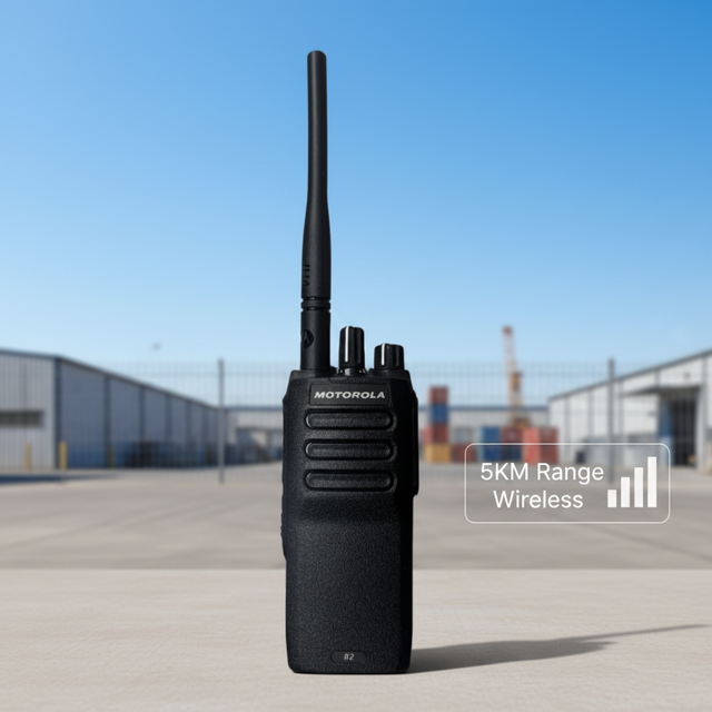 MOTOROLA Long Range 5KM Wireless Mobile Radio Handheld Two Way Transceiver with IP55 Waterproof 5W High Power Strong Signal R2