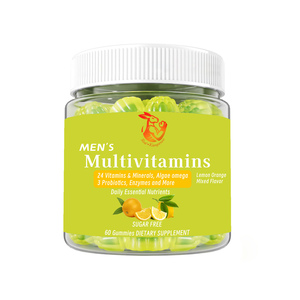 Fournisseur en gros de gommes multivitaminées pour hommes adultes, collagène, DHA, oméga-3, favorisant le bien-être général, la vitalité, les nutriments essentiels quotidiens - Product Image 1
