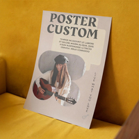 Affiche en papier personnalisée pour extérieur, imperméable, format sur mesure, impression offset sur papier de qualité pour signalétique, art mural, fournisseur d'affiches publicitaires durables