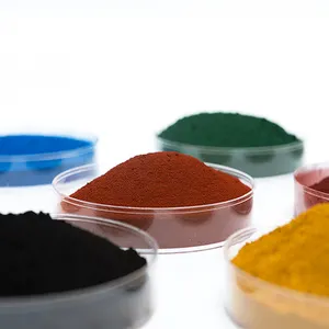 أصباغ صبغ خرسانة توريد المصنع أكسيد الحديد متعدد الألوان أكسيد الحديد الأحمر/ الأصفر/ الأزرق/ الأخضر/ الأسود