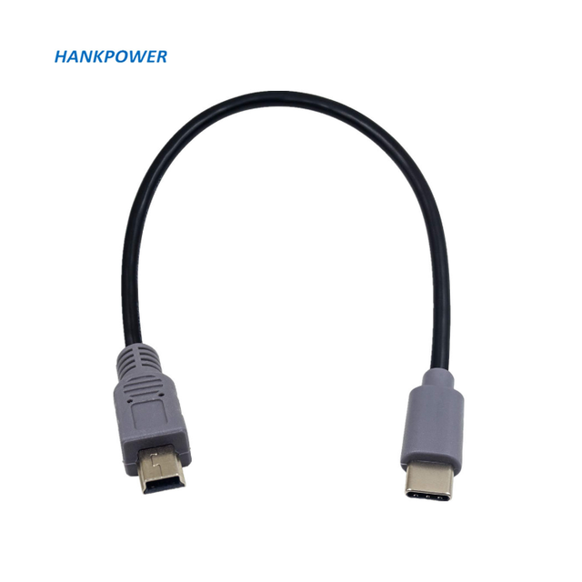 USB Type C 3.1 Male to Mini USB 5 Pin B Male Plug Converter OTG Adapter Lead Data Cable for Macbook Mobile Phone