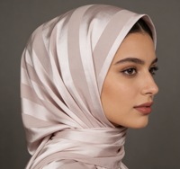 Tissu en satin de polyester A1, livraison rapide, à carreaux, rayé, jacquard, respirant, léger, pour foulards et vêtements décontractés quotidiens pour femmes