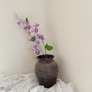 Composition <span class=keywords><strong>florale</strong></span> artificielle de pois doux à longues tiges pour mariage, décoration de chemin d'allée, accessoire de photographie - Product Image 6