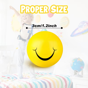 Custom Smile Stress Balls for Kids Foam Squeeze Balls Soft Toy Stress Alleviation Relaxation <b>Fun</b> PU Foam Anti-Stress Balls - Product Image 4