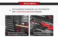 Ensemble de clés Allen pour réparation automobile de 108 pièces, coffret rigide, personnalisable, support OEM, clés dynamométriques manuelles, pelle, direct Thaïlande