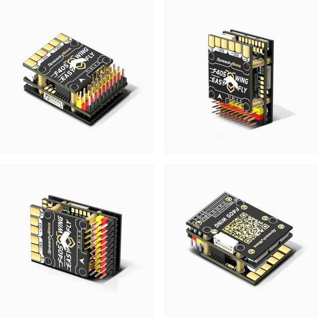 Speedybee F405 Wing Mini Flight Controller & BLS 50A 4-in-1 ESC Stack for VTOL Fixed Wing and FPV Racing Drone