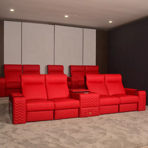 كرسي سينما كهربائي كبير الحجم فاخر ، كرسي مسرح كهربائي من جلد نابا ، أثاث مسرح كهربائي ، وحدة تحكم متوسطة لغرفة المعيشة ، فيلم شهير - Product Image 6