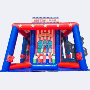 <span class=keywords><strong>บ้าน</strong></span>เกมส์เป่าลมขนาดใหญ่รูปทรงละครสัตว์, เกมส์บิ๊กท็อปของพีที ป๊อปคอร์น, ศูนย์เกมส์งานรื่นเริงเป่าลม 6-in-1 สีแดง ขาว น้ำเงิน - Product Image 6