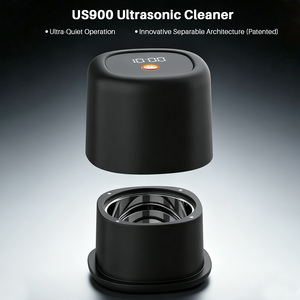 เครื่องทำความสะอาดอัลตราโซนิกไร้สายแบบพกพา 4000mAh ชาร์จด้วย Type-C พร้อมหน้าจอดิจิตอล สำหรับทำความสะอาดเครื่องประดับและหูฟังในครัวเรือน - Product Image 4