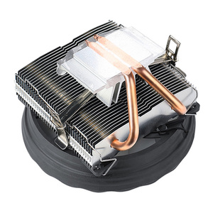 Ventilador QiuzAim de 123mm LGA1150 disipador de calor 1700 <span class=keywords><strong>CPU</strong></span> Tower 1155 procesador enfriador 2 Soporte de tubería de cobre para <span class=keywords><strong>CPU</strong></span> <span class=keywords><strong>AMD</strong></span> 1200 con LED RGB - Product Image 2