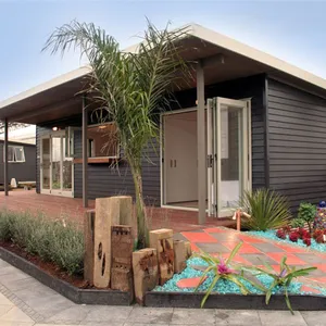 पोर्टेबल कार्यबल आवास पूर्वनिर्मित समुद्र तट बंगला घरों prefab घरों