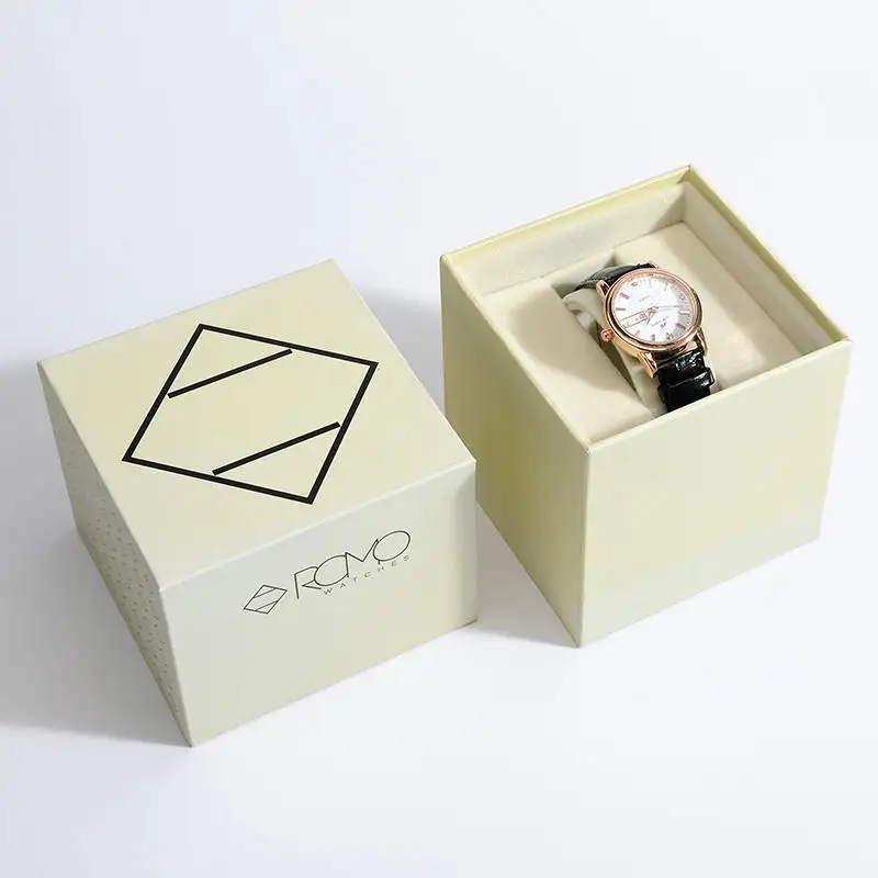 Fourniture d'usine chinoise, impression moderne de luxe, boîte de montre-bracelet en carton, emballage boîtes cadeaux pour montre