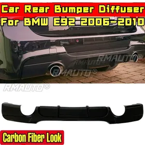 Difusor de Parachoques Trasero E92 con Aspecto de Fibra de Carbono, Estilo MP, Alerón Trasero, Kit de Carrocería para BMW E92 2006-2010, Accesorios para Automóviles - Product Image 1