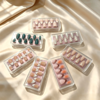 Prêt à expédier – Vente en gros – Faux ongles 3D œil de chat à presser – OEM ODM – Personnalisés – Amande en ABS – Réutilisables – Livraison rapide
