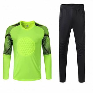 2026 High Quality <b>Red</b> Plus Size Soccer Goalkeeper Jersey Uniform 100% Polyester Quick Dry Breathable Hongyueyang HZ-173 Unisex - Product Image 4