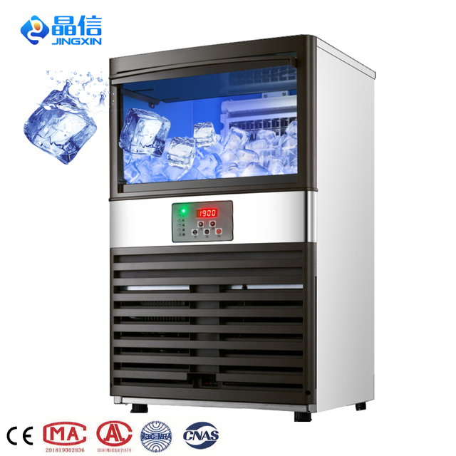 Commercial 40kg 50kg 60kg Ice Cubes Machine Business-Grade Ice Maker with Ice Block Shape