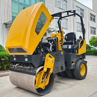 Offre Spéciale : Compacteur Routier Vibratoire Hydraulique 3 et 4 Tonnes avec Moteur Kubota, Double Tambour, Roues Avant en Acier et Arrière en Caoutchouc
