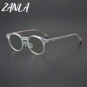 Lunettes <span class=keywords><strong>de</strong></span> myopie à grain <span class=keywords><strong>de</strong></span> <span class=keywords><strong>bois</strong></span> rétro à petit cadre pour hommes 2025 Lunettes <span class=keywords><strong>de</strong></span> blocage <span class=keywords><strong>de</strong></span> la lumière bleue à la mode pour femmes Lunettes <span class=keywords><strong>de</strong></span> mode transparentes - Product Image 2