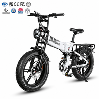 Vélo électrique tout-terrain pliable OEM 20 pouces SAMEBIKE 250W1200D 48V 17ah avec pneus larges et suspension