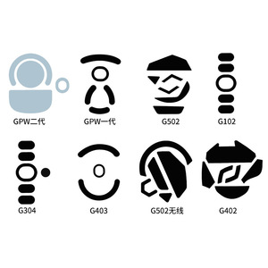 <span class=keywords><strong>Logitech</strong></span> <span class=keywords><strong>GPW</strong></span> G402 100% PTFE, pegatinas para pies de ratón, resistentes al desgaste, e-sports, patines universales para ratón - Product Image 6