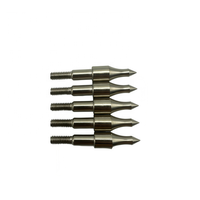 Pointes de flèche de tir à l’arc usiné CNC Insert Tips 100/125/150 Grain ID 6.2mm têtes de flèche en acier inoxydable usinage to