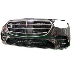 ชุดกันชนหน้าคุณภาพสูงสำหรับ <span class=keywords><strong>Mercedes</strong></span> Benz W223 S-Class <span class=keywords><strong>AMG</strong></span> Line ปี <span class=keywords><strong>2021</strong></span>-2026 พร้อมตะแกรงและชิ้นส่วนกันชน - Product Image 3
