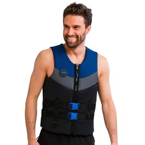 Jobe Chaleco Salvavidas de Neopreno, Talla M, Azul, para Deportes Acuáticos, Surf, Pesca, Característica de Seguridad Inflable, Espuma de Nailon de PVC para Niños - Product Image 1