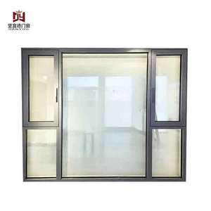 Tùy chỉnh hiện đại biệt thự nhà cửa sổ nhiệt phá vỡ cách nhiệt cách âm đôi kính nhôm cửa sổ - Product Image 1
