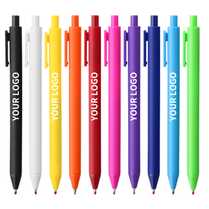 लोगो मुद्रण उपहार के साथ चीन में निर्मित नरम भावना रबर पेंटिंग प्लास्टिक बॉलपॉइंट पेन को बढ़ावा देना - Product Image 1