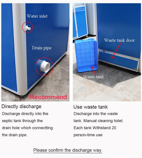 Modern Design Outdoor Prefabricated Mobile Toilet Convenient Portable Public Bathroom Constructed with Steel Sandwich Panel 3