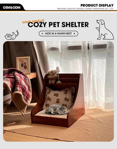 Canapé universel pour animaux de compagnie, lit personnalisé pour grand chien, lit en bois pour animaux de compagnie, meubles en bois de noyer, meilleure vente, nouveau lit pour animaux de compagnie - Product Image 5
