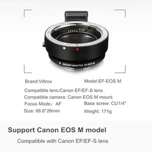 Adaptateur de bague de convertisseur d'objectif KDBAO AF pour appareils photo <span class=keywords><strong>Canon</strong></span> <span class=keywords><strong>EF</strong></span>/<span class=keywords><strong>EF</strong></span>-<span class=keywords><strong>S</strong></span> EOS <span class=keywords><strong>M</strong></span> compatibles avec les objectifs à monture <span class=keywords><strong>EF</strong></span>-<span class=keywords><strong>M</strong></span> - Product Image 5