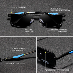 Pour KINGSEVEN <span class=keywords><strong>2021</strong></span> hommes classique carré lunettes de soleil polarisées bloquant UV lunettes de conduite pour femmes modèle 7906 Polycarbonate - Product Image 3