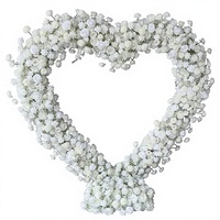 Nuevo Estilo de Arco en Forma de Corazón, Estante para Flores, Arreglo Floral, Decoración para Escaparates, Salas de Exhibición, Bodas, Flores Artificiales