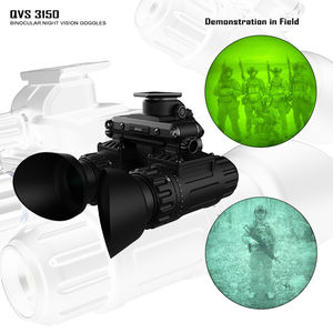 QCNV QVS3150 FOV50 °   Lunettes de vision nocturne FOM1800+ pour opérations tactiques, tube intensificateur d'image Mx10160 GEN2+ - Product Image 6