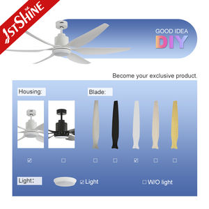 Ventilador <span class=keywords><strong>de</strong></span> techo LED 1stshine, gran espacio, 66 pulgadas, alto flujo <span class=keywords><strong>de</strong></span> aire, aspas <span class=keywords><strong>de</strong></span> ABS blancas, ventilador <span class=keywords><strong>de</strong></span> techo regulable con luz - Product Image 4