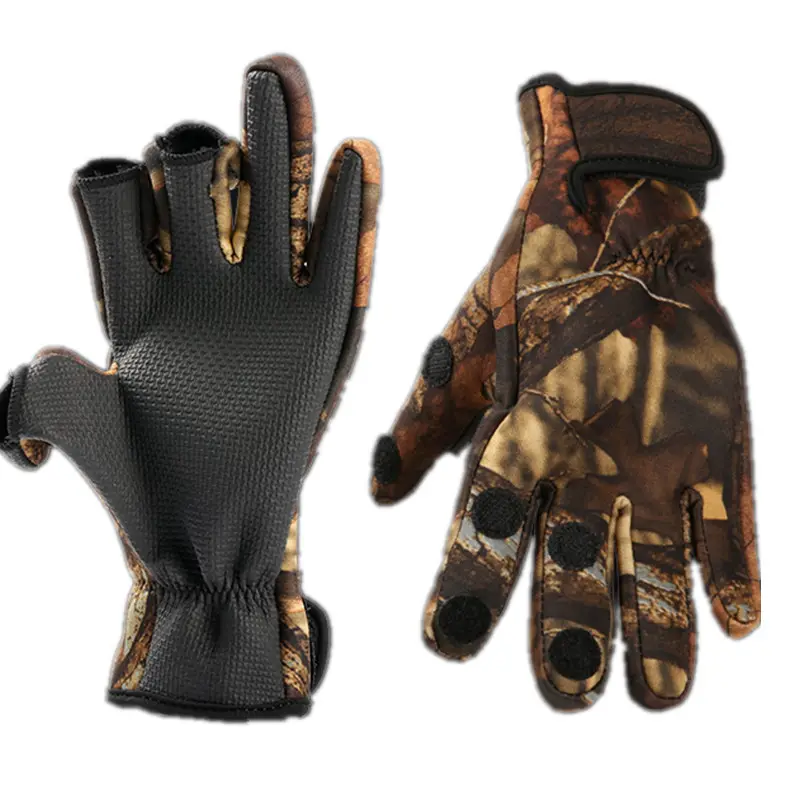 Wholesale waterproof fishing gardening work gloves men fishing gloves