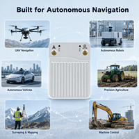 Récepteur GNSS RTK à double antenne, indice de protection IP54, module de direction à faible latence (-45~75°, 20Hz) pour drone, robot, véhicule autonome X43H-AH