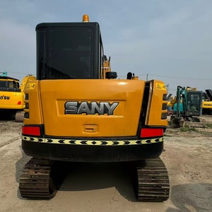Mini-excavatrice sur chenilles hydraulique SANY SANY60 6T d'occasion, 95% neuve, haute qualité, avec moteur Isuzu, à prix réduit, à vendre - Product Image 6