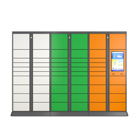 Casier intelligent automatisé sans clé pour colis, armoire de livraison électronique en métal, système de stockage postal pour la logistique