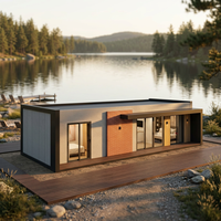 Maison Modulaire Préfabriquée ModernLuxury, Tiny Home Entièrement Meublée, Villa Préfabriquée avec Conception Coulissante, Exportation Europe