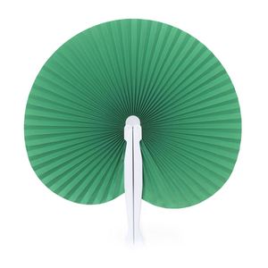 Éventails pliables blancs vierges personnalisables avec logo, impression numérique, design en forme de cœur, cadeaux promotionnels écologiques - Product Image 4