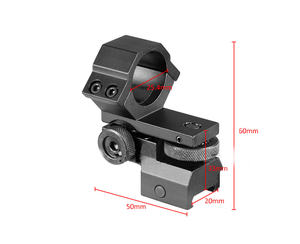 Support de montage FireLong en aluminium 25,4 mm pour lunette de visée 1 pouce, réglable verticalement et horizontalement, accessoires de <span class=keywords><strong>chasse</strong></span> - Product Image 3