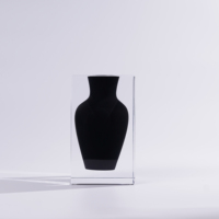 JR Joseph Vase Soho Noir Vintage Décoration Pot de Fleur Pampas Herbe Moderne Balcon Porche Salon