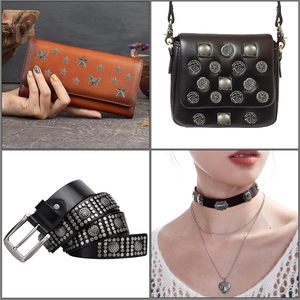 Notgia Sets Assorted Conchos Mixed Antique Silver Color Studs Spikes And Studs <b>Rivets</b> <b>Leather</b> Craft Accessories For Decorate Bel - Product Image 5