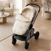 Sac de couchage matelassé universel pour poussette, taille personnalisée, design chaud d'hiver, avec doublure en polaire