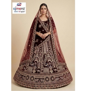 Lehenga Choli de Mariée, Tenue de Soirée de Mariage, Ensemble Ethnique de Créateur, Style Indien Moderne, Réversible, Séchage Rapide, Collection - Product Image 1