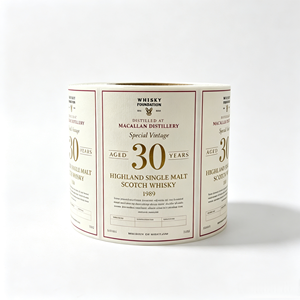 Whisky <span class=keywords><strong>Single</strong></span> <span class=keywords><strong>Malt</strong></span> des Highlands Macallan Distillery <span class=keywords><strong>30</strong></span> Years Special Vintage 1989, spiritueux de collection premium, étiquette de bar en kraft - Product Image 2